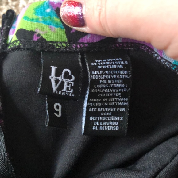 Strapless multi colored dress! Size 9 - Picture 3 of 7